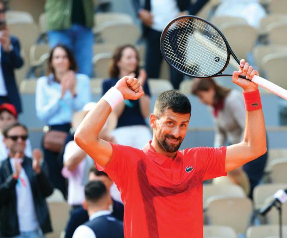 A tough clash for Djokovic