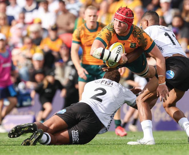 Last-gasp try saves the Aussies