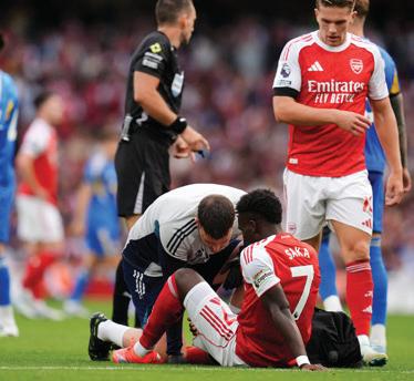 SAKA OUT FOR 4 WEEKS