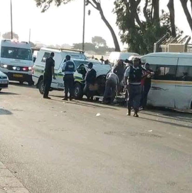 TAXI AND COPS IN NYANGA CRASH