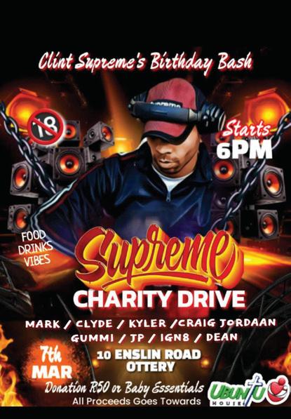 BIRTHDAY BOY CLINT TO SPIN FOR A DIFFERENT CAUSE