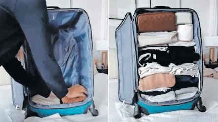 Packing your suitcase upright: the secret to more luggage space