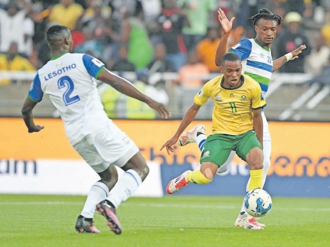 Mofokeng leads Bafana to victory against Lesotho