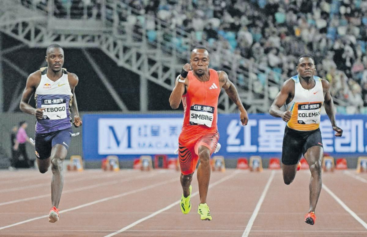 Simbine squares off with Olympic star [hompson