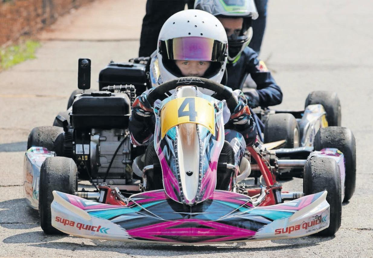 Giuliana Saladino is a seven-year-old karting marvel