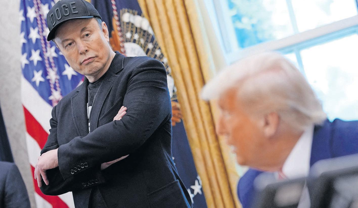 Musk and Trump feud on X