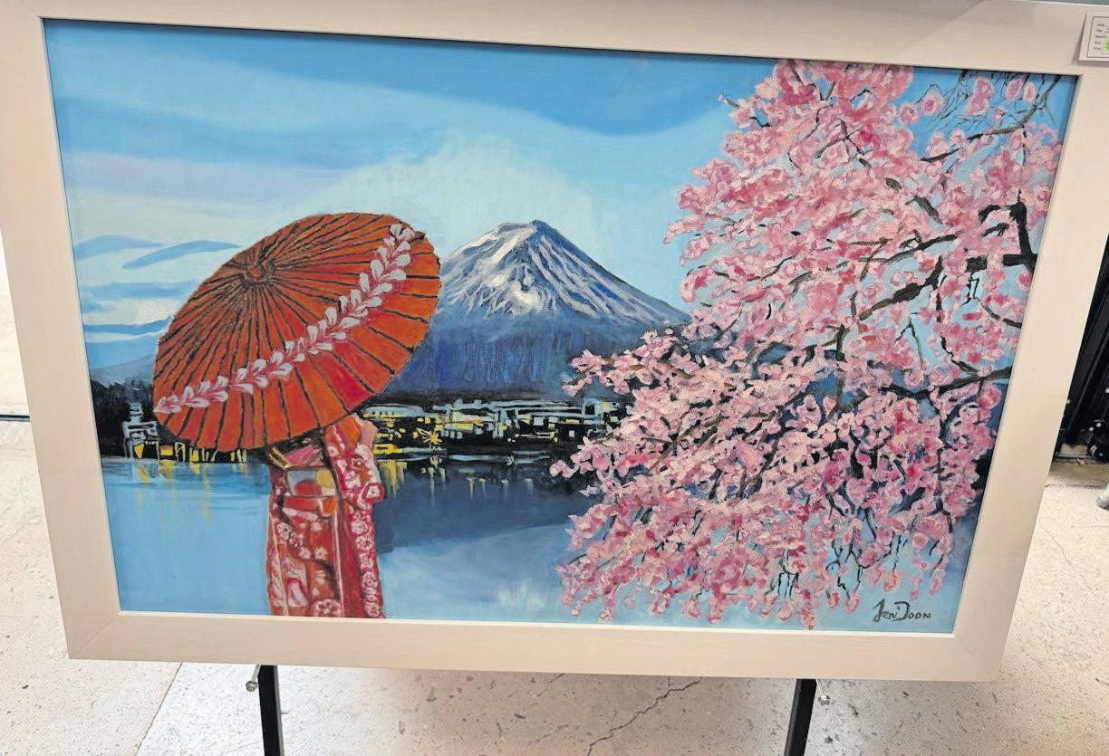 Painting her way through retirement