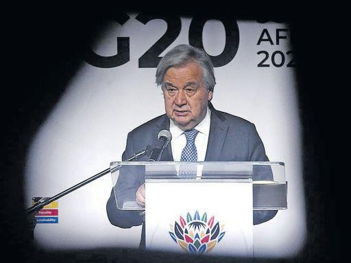 UN chief calls for urgent G20 action on global inequalities