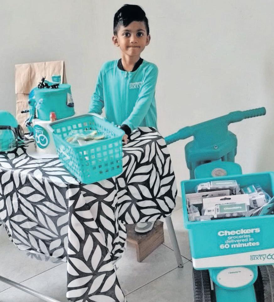 Mom turns son’s Checkers Sixty60 dream into a birthday cake