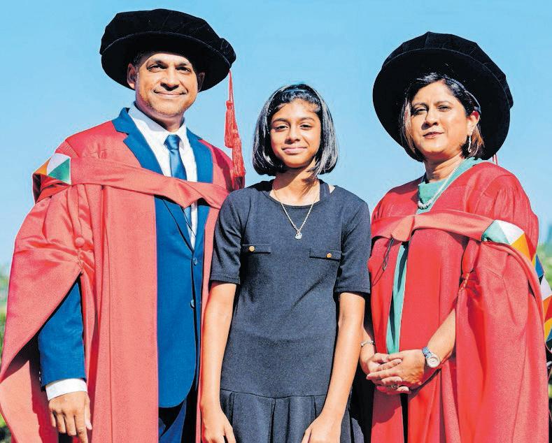 A family affair as couple graduate with doctorates