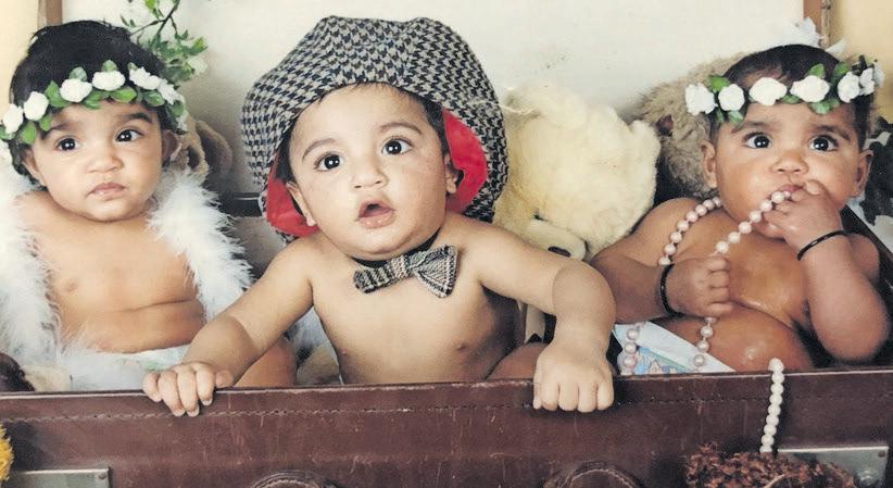 Joys, challenges of raising triplets
