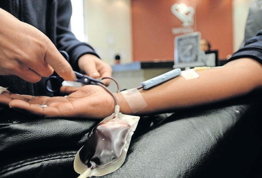 A unit of donated blood can save up to three lives