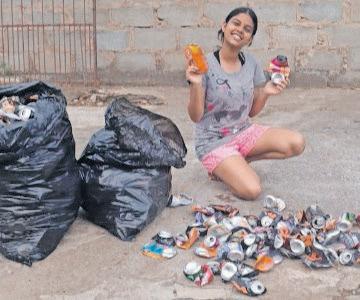 KZN girl’s selfless can collection to raise money for her school stationery