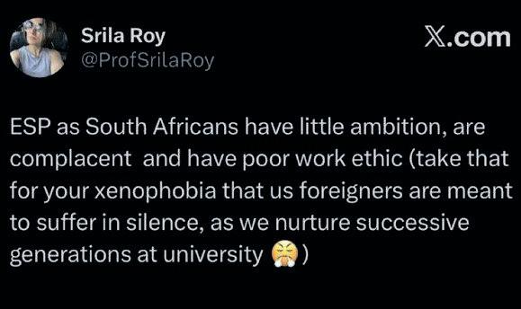 ‘Poor work ethic’ tweet forces Wits University professor to resign