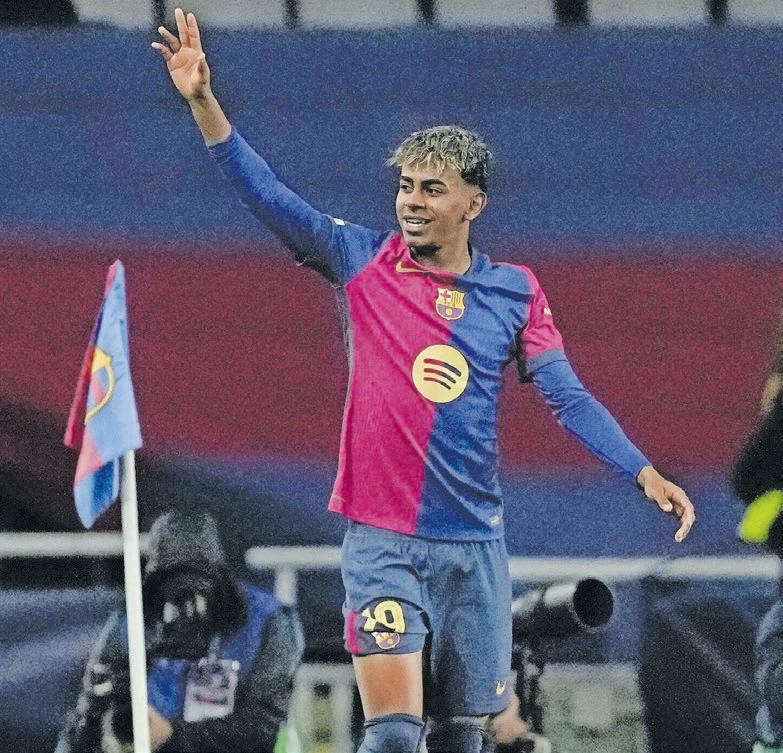 Breaking records routine for Yamal as Barcelona wrap up La Liga title