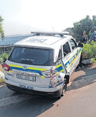 KZN man steals police car and crashes it
