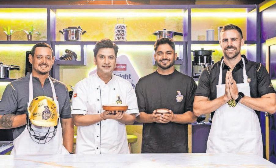 Trading cricket tactics for culinary creations