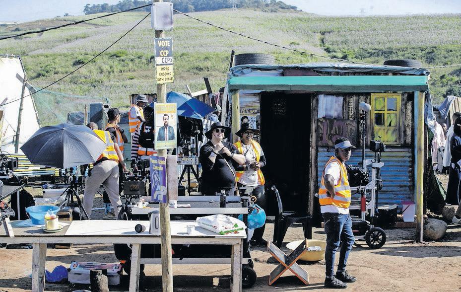 Informal settlement becomes a movie set, creating jobs