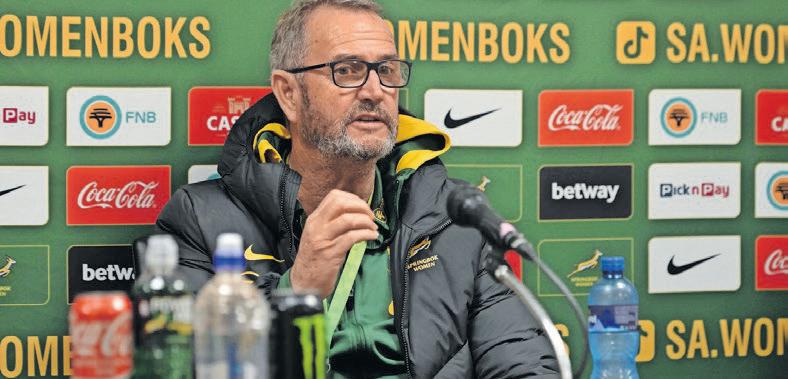 Springbok Women's coach aiming for Rugby World Cup play-offs