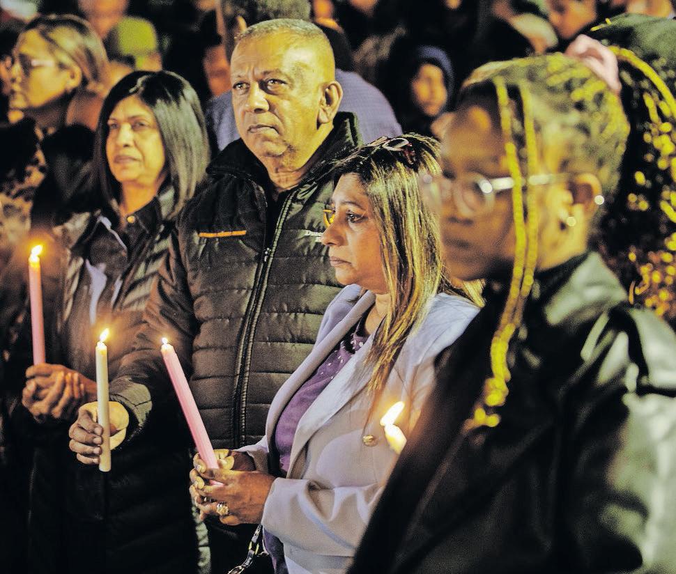 Malvern community unites in candlelight vigil for young Zarah