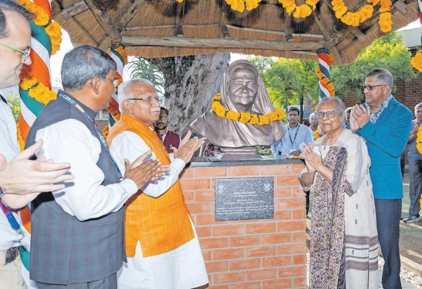 Kasturba Gandhi immortalised at Phoenix Settlement