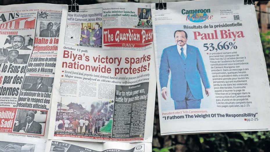 Stand-off in Cameroon as opposition rejects Biya’s re-election