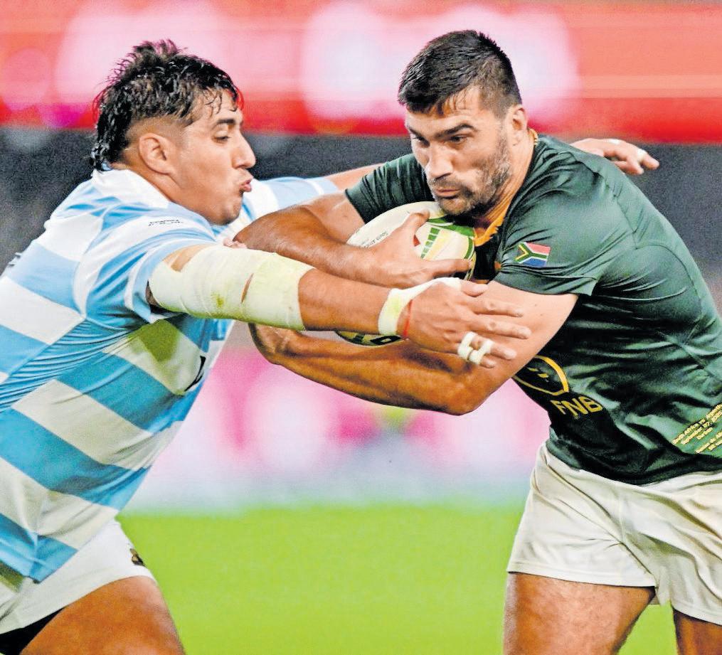 Springboks’ midfield rock De Allende on the brink of 100 Test caps