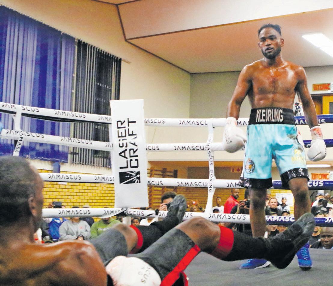 Chellan storms to victory with second round TKO