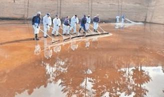 Annual cleaning and maintenance at Newlands Reservoir