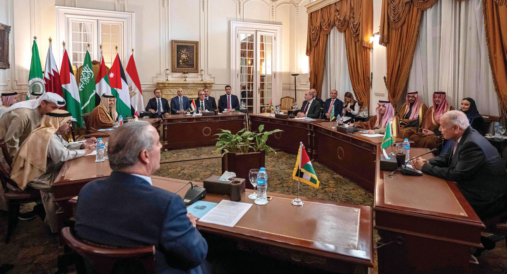 Arab foreign ministers reject Trump call for transfer of Palestinians