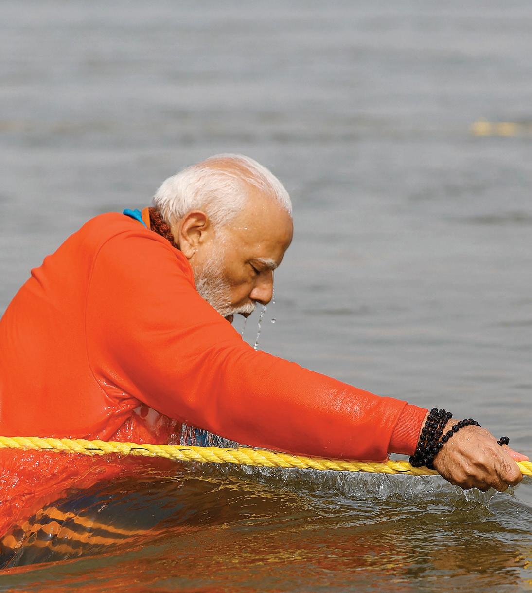 Modi takes ritual dip at Hindu mega-festival