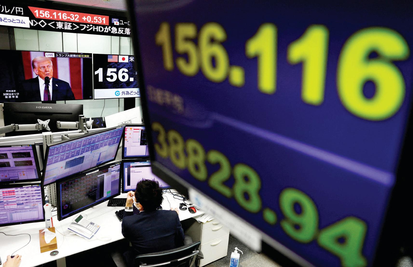 Dollar firms on tariff threats; stocks shrug and post gains