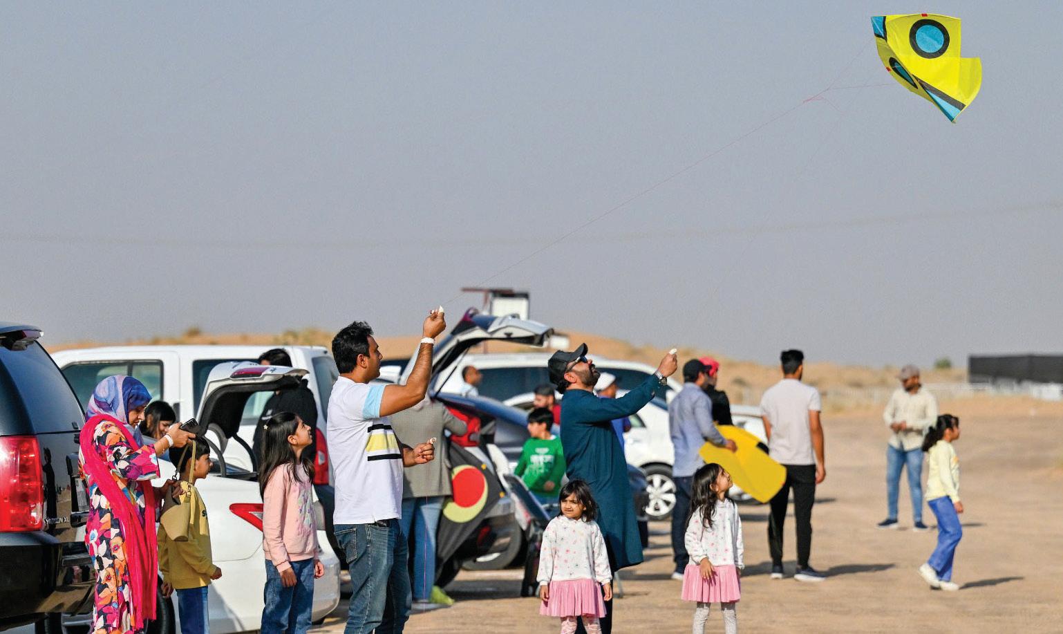 South Asian expats relive memories of kite-cutting in desert celebration