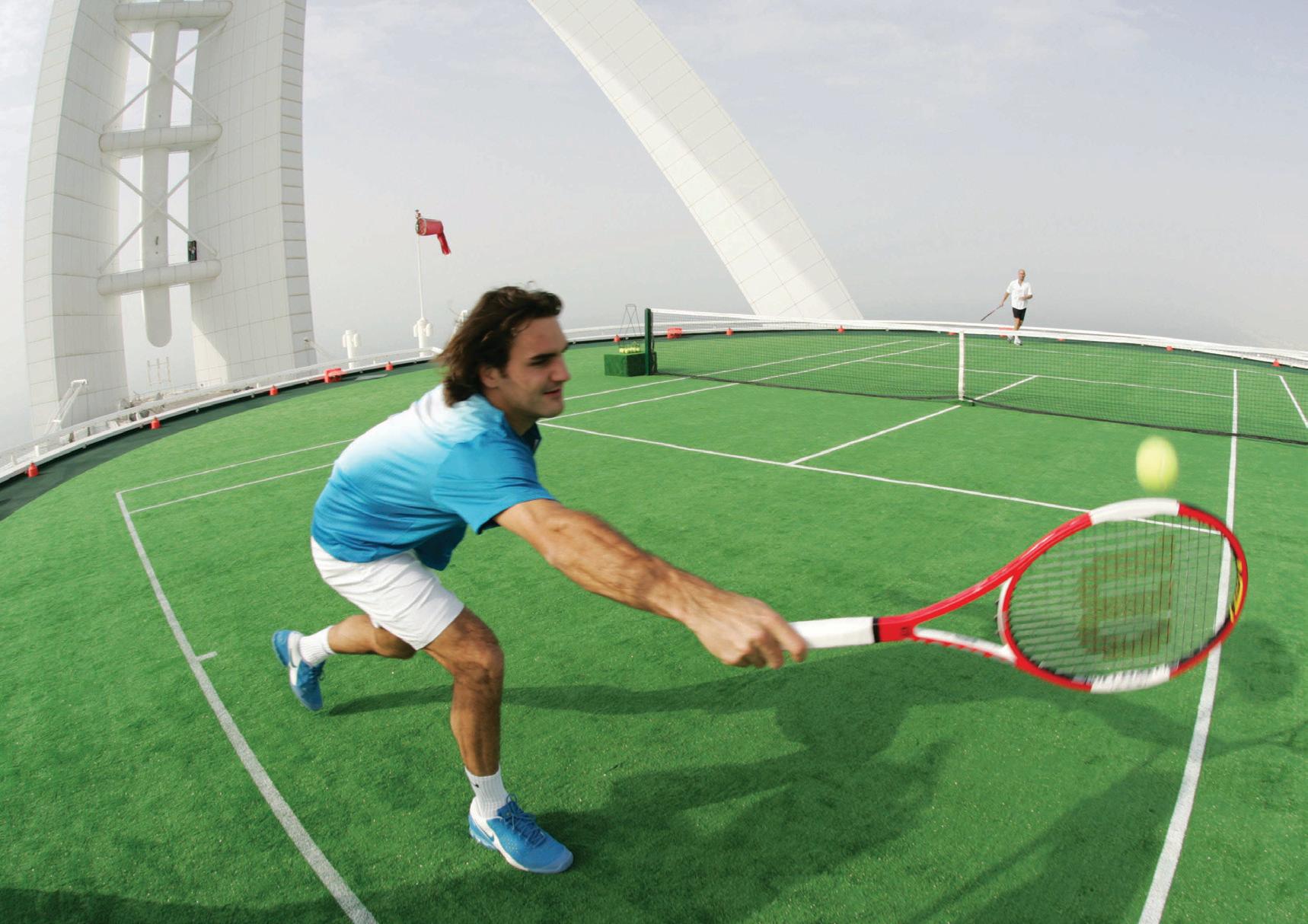 When the world was 'blown away' by a tennis match on Burj Al Arab helipad