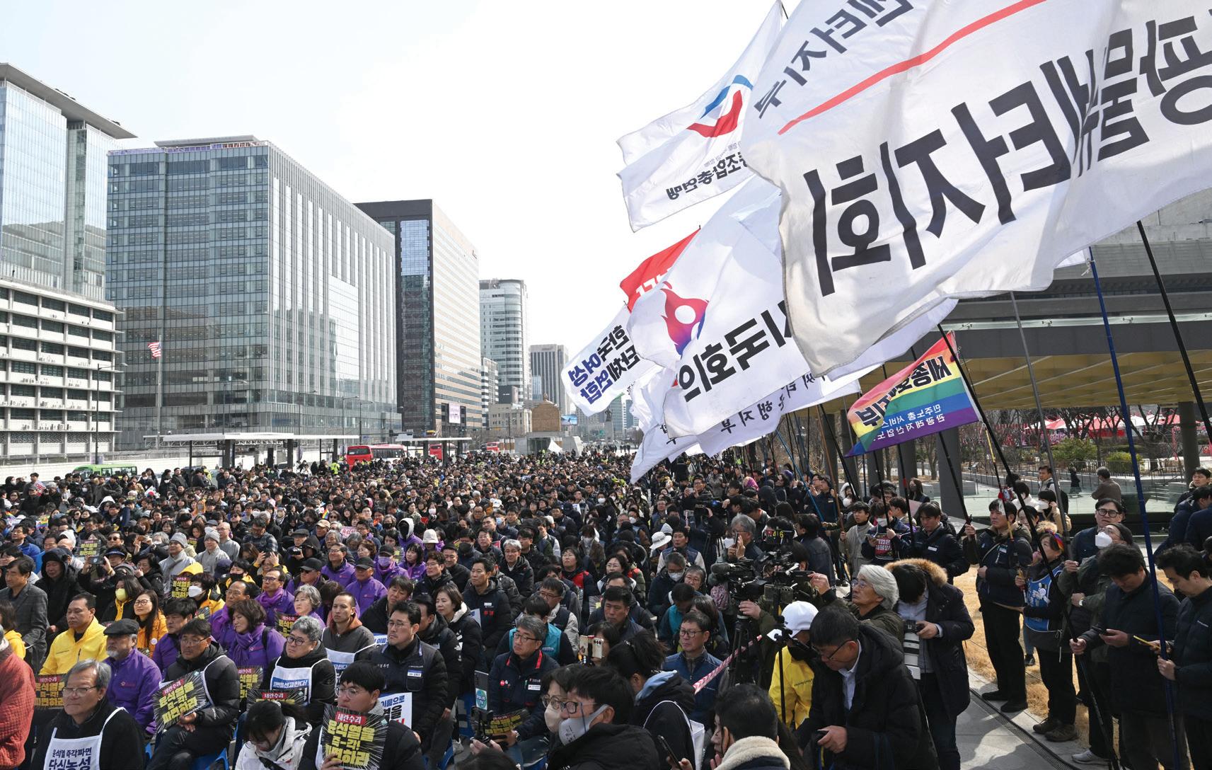 South Korea opposition urges swift ruling on president’s fate