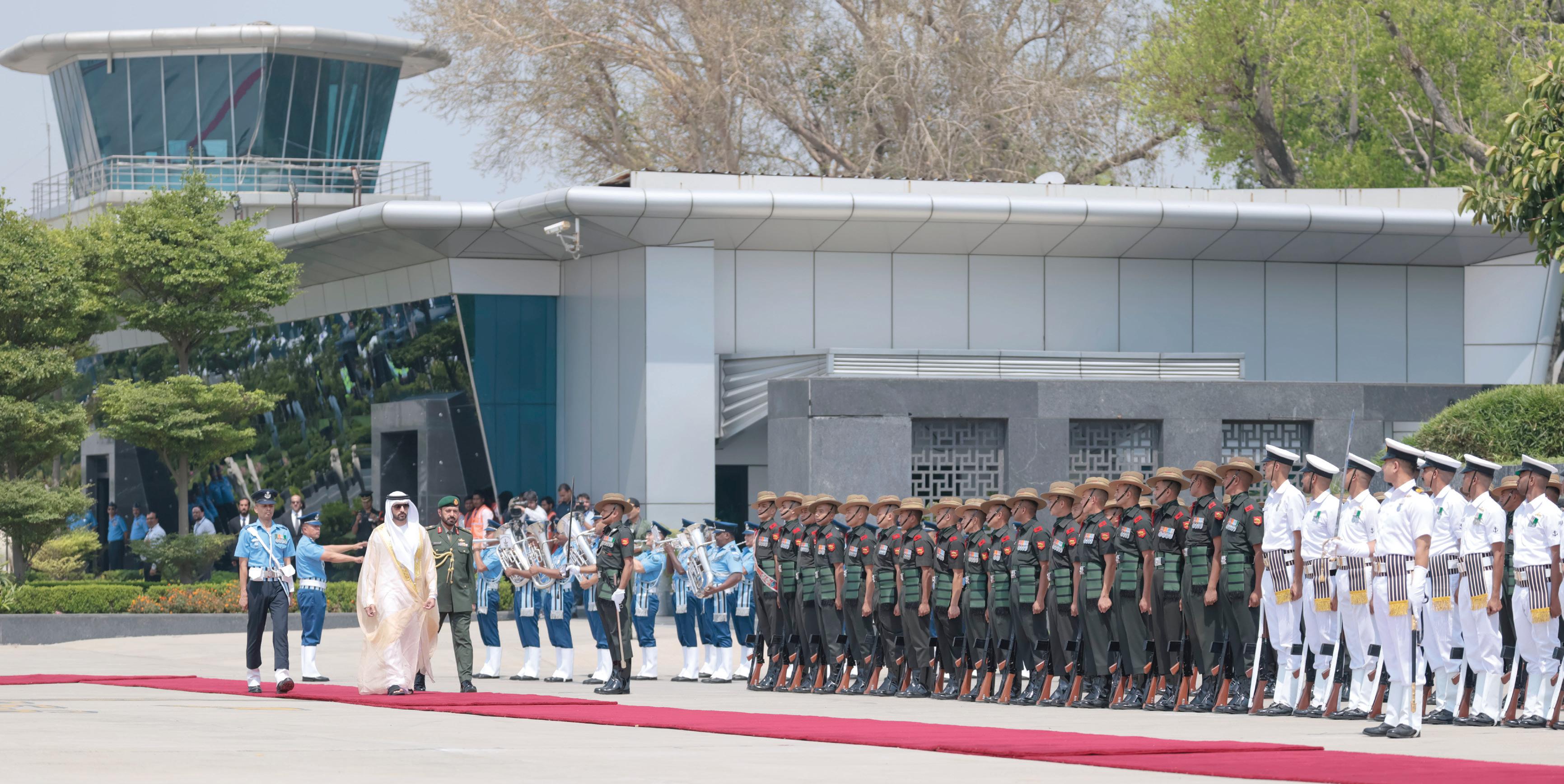 India rolls out red carpet for Hamdan