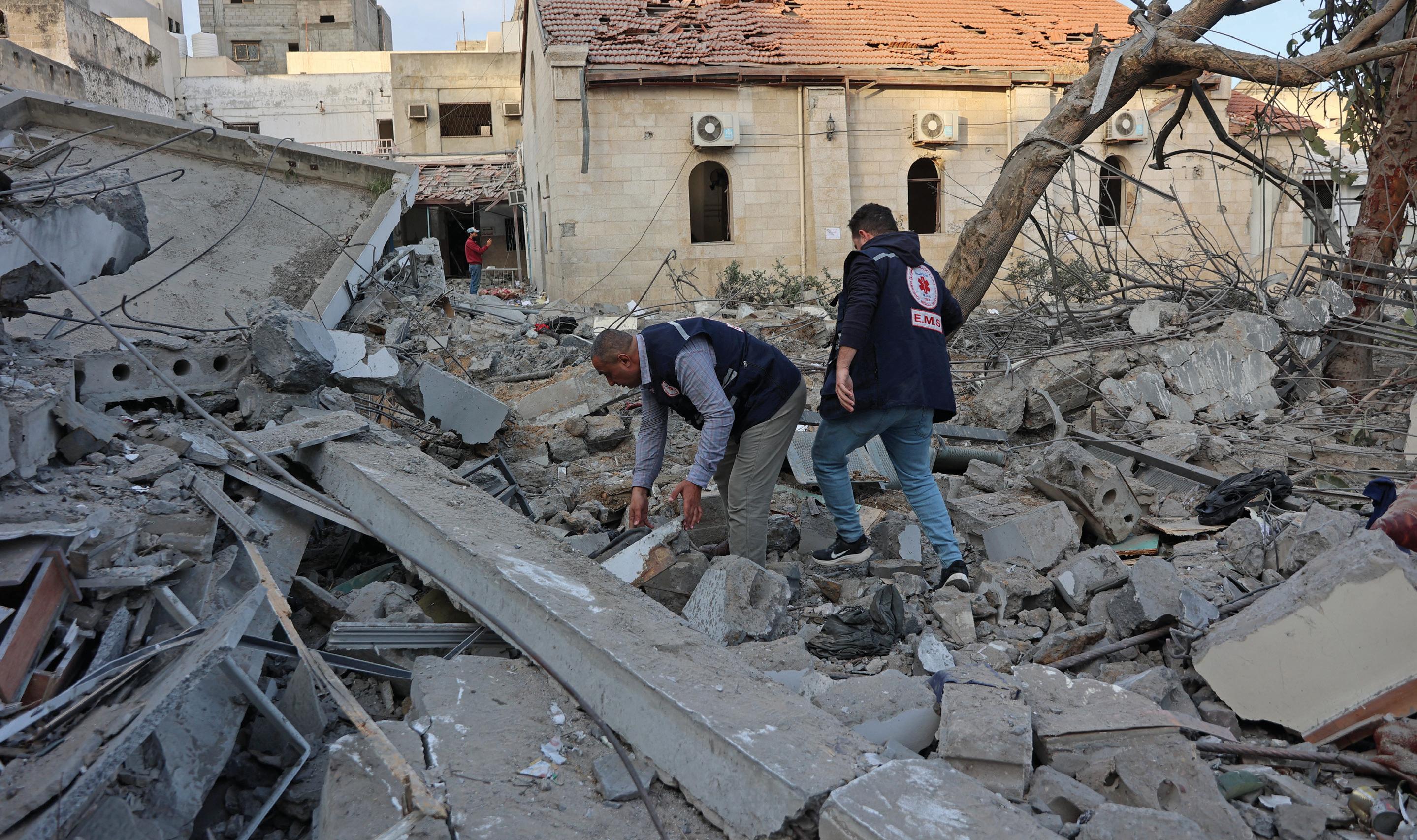 Gaza hospital heavily damaged as Israel intensifies assault