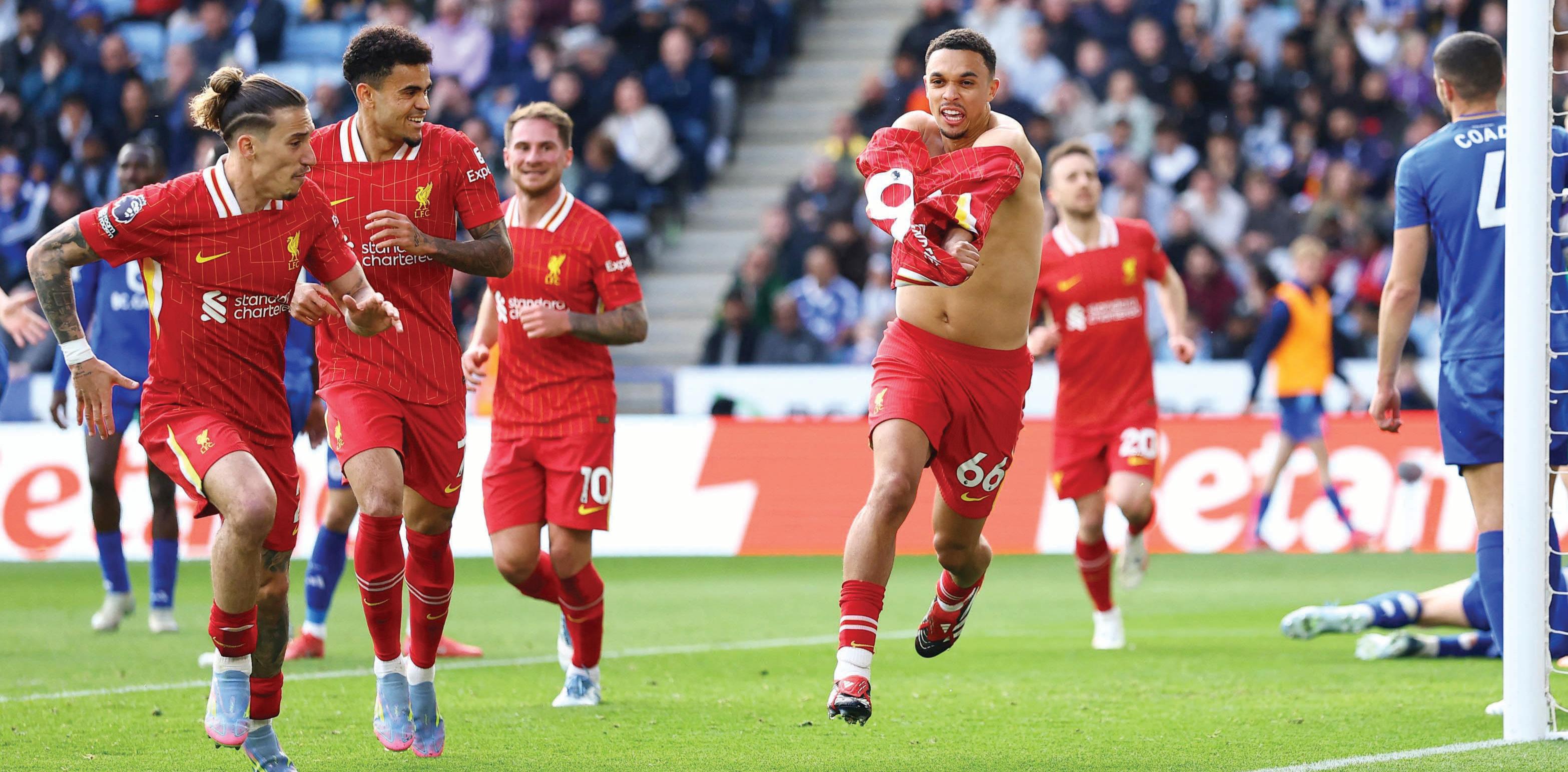 Reds close in on title, Leicester relegated