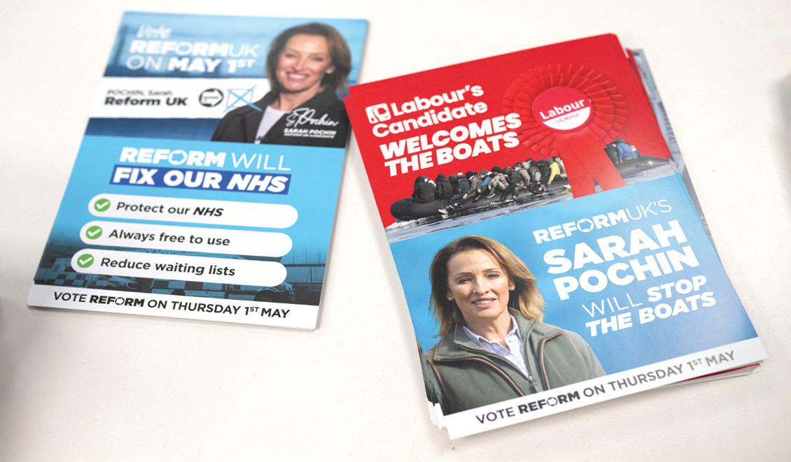 Local elections test UK's main parties as hard-right rises