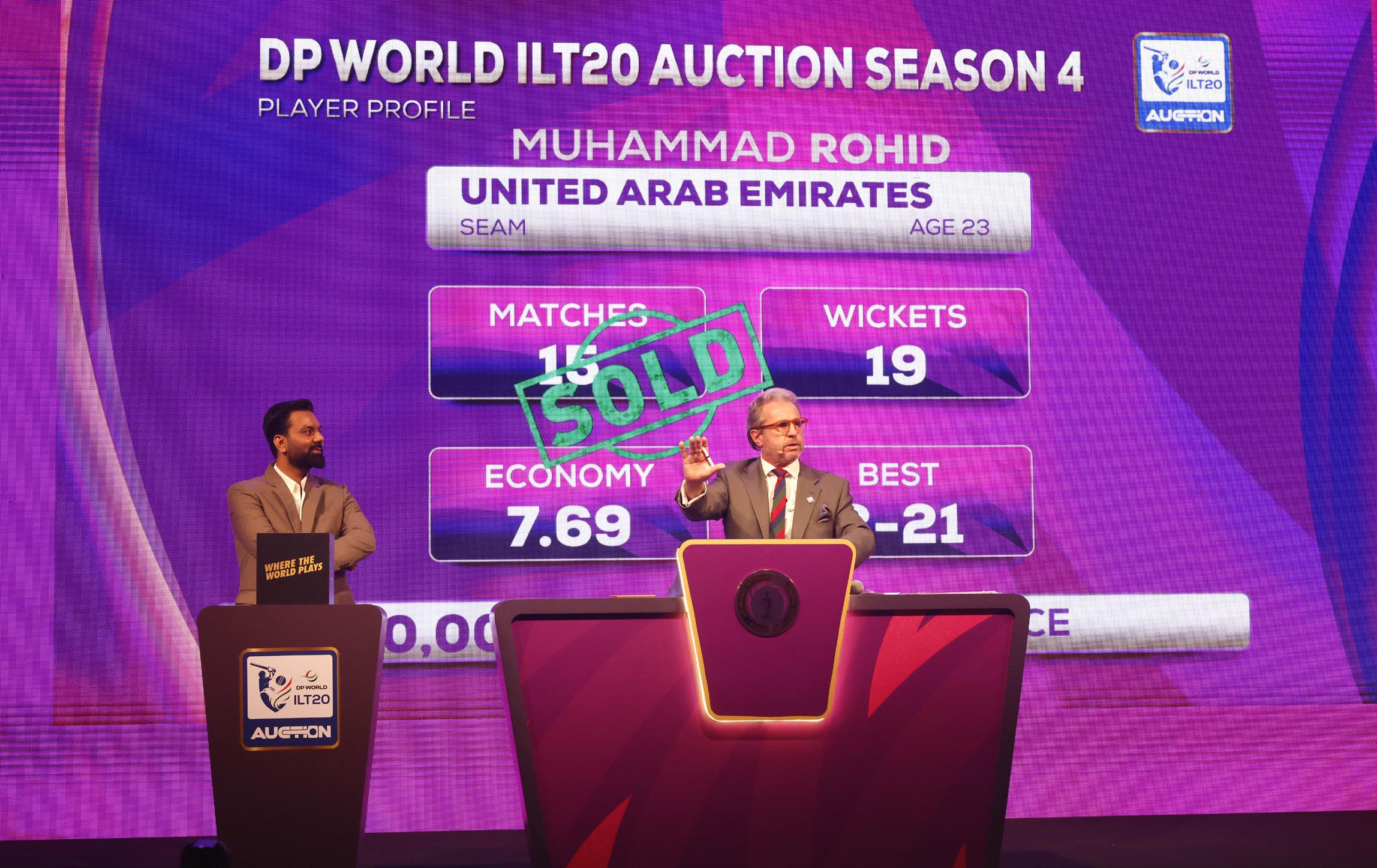 Fletcher most expensive player in ILT20 auction, Ashwin unsold