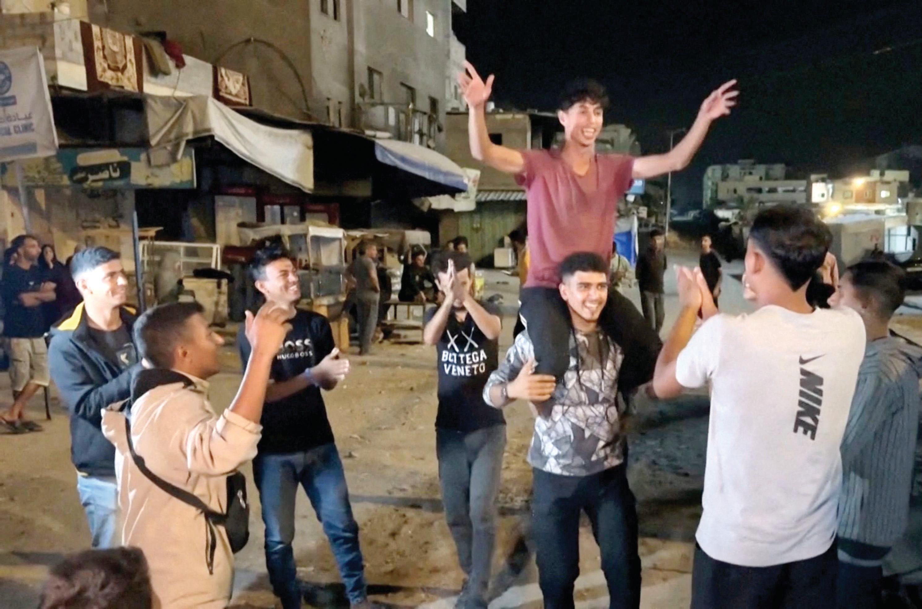'Sending you love from Gaza': Palestinians hail ceasefire deal