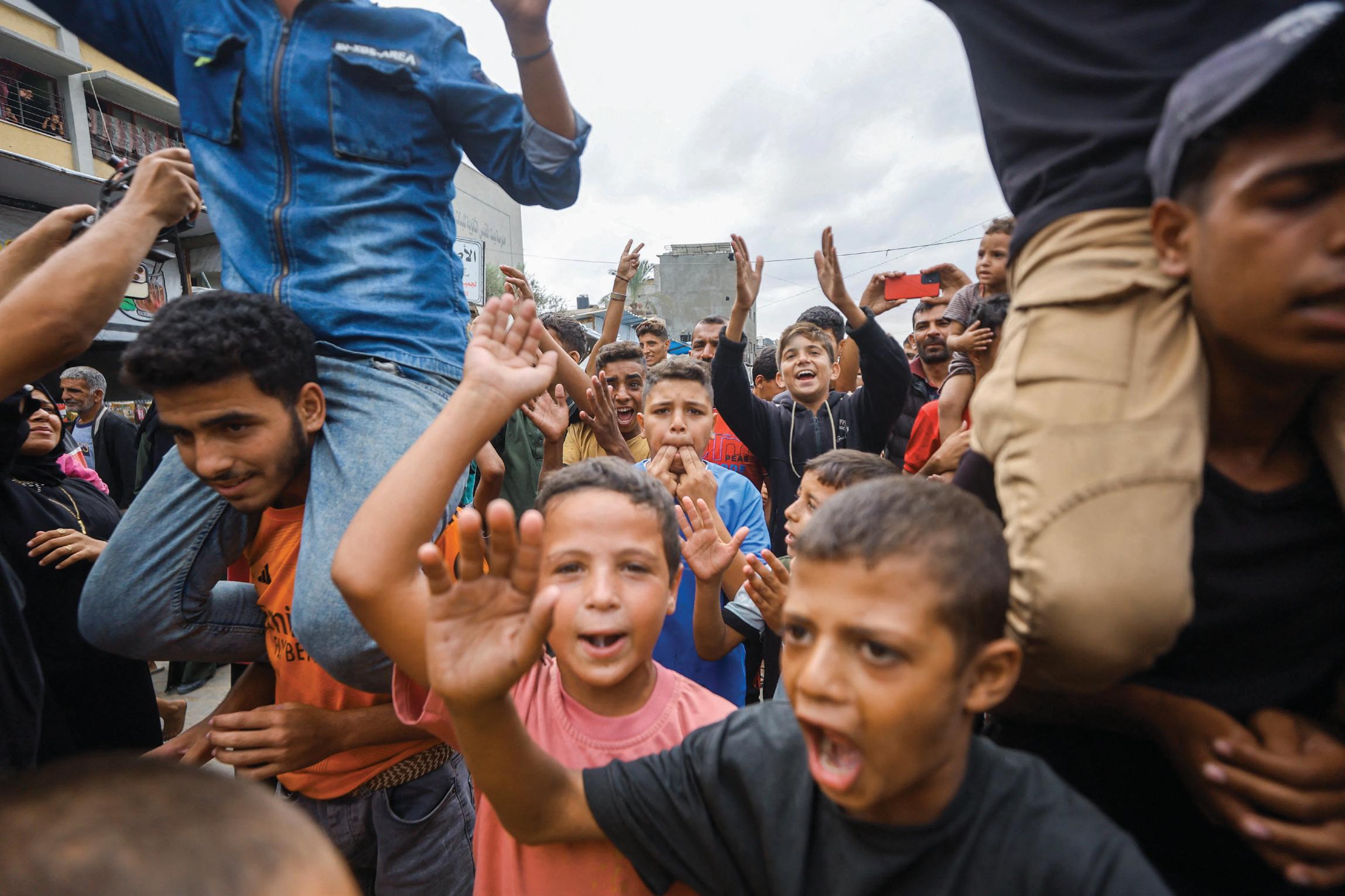 Gazans celebrate as truce news brings relief amid the bombing