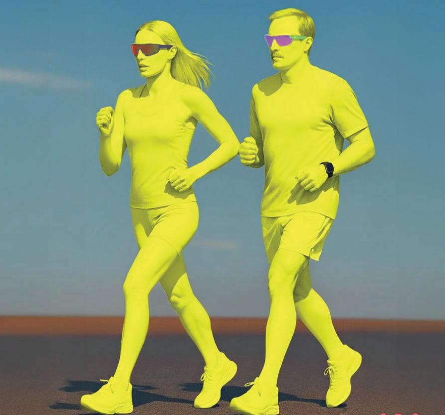 Community run in Dubai Marina