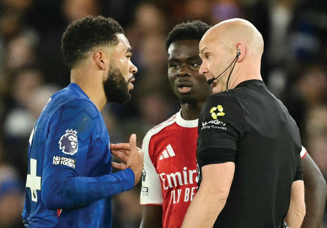 James says 10-man Chelsea could have won against Arsenal