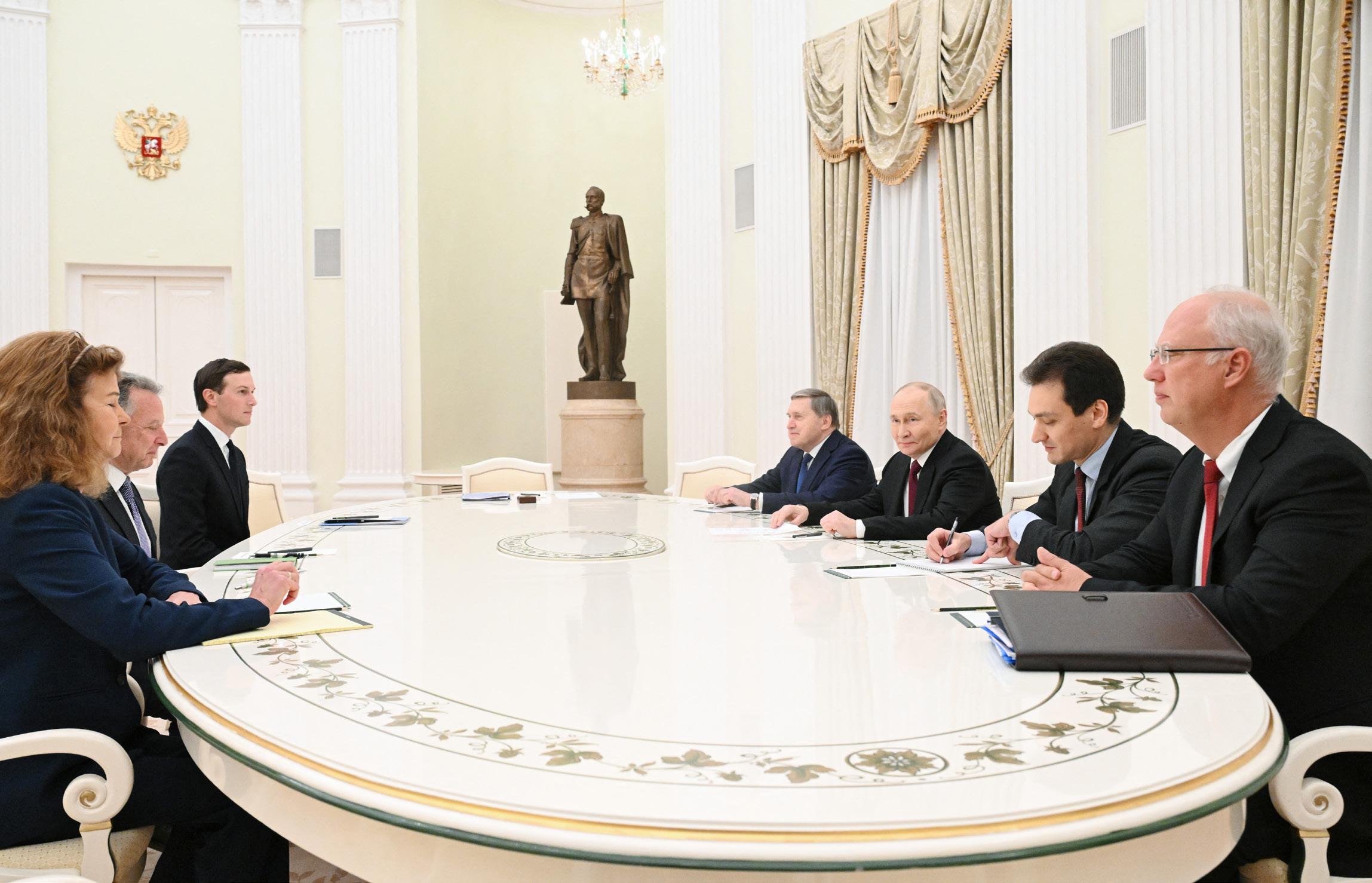 Putin meets Trump envoys Witkoff, Kushner to discuss Ukraine peace