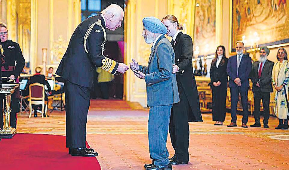 King Charles awards coveted MBE to World War-II Sikh army veteran