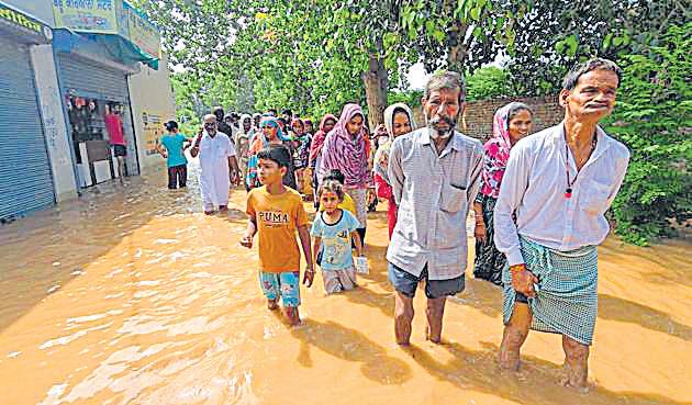 Sirhind Canal distributary breach floods 200 houses