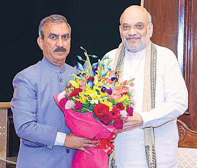 Sukhu calls on Shah, seeks liberal aid from Centre for relief work