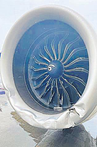 AI jet veers off runway amid rainfall, grounded