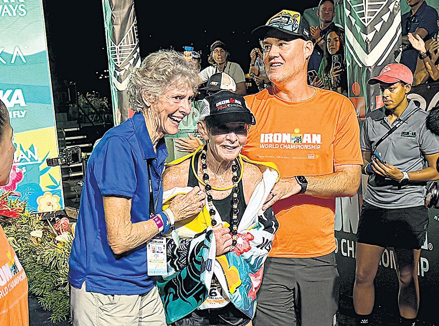 At 80, Natalie becomes oldest woman Ironman finisher